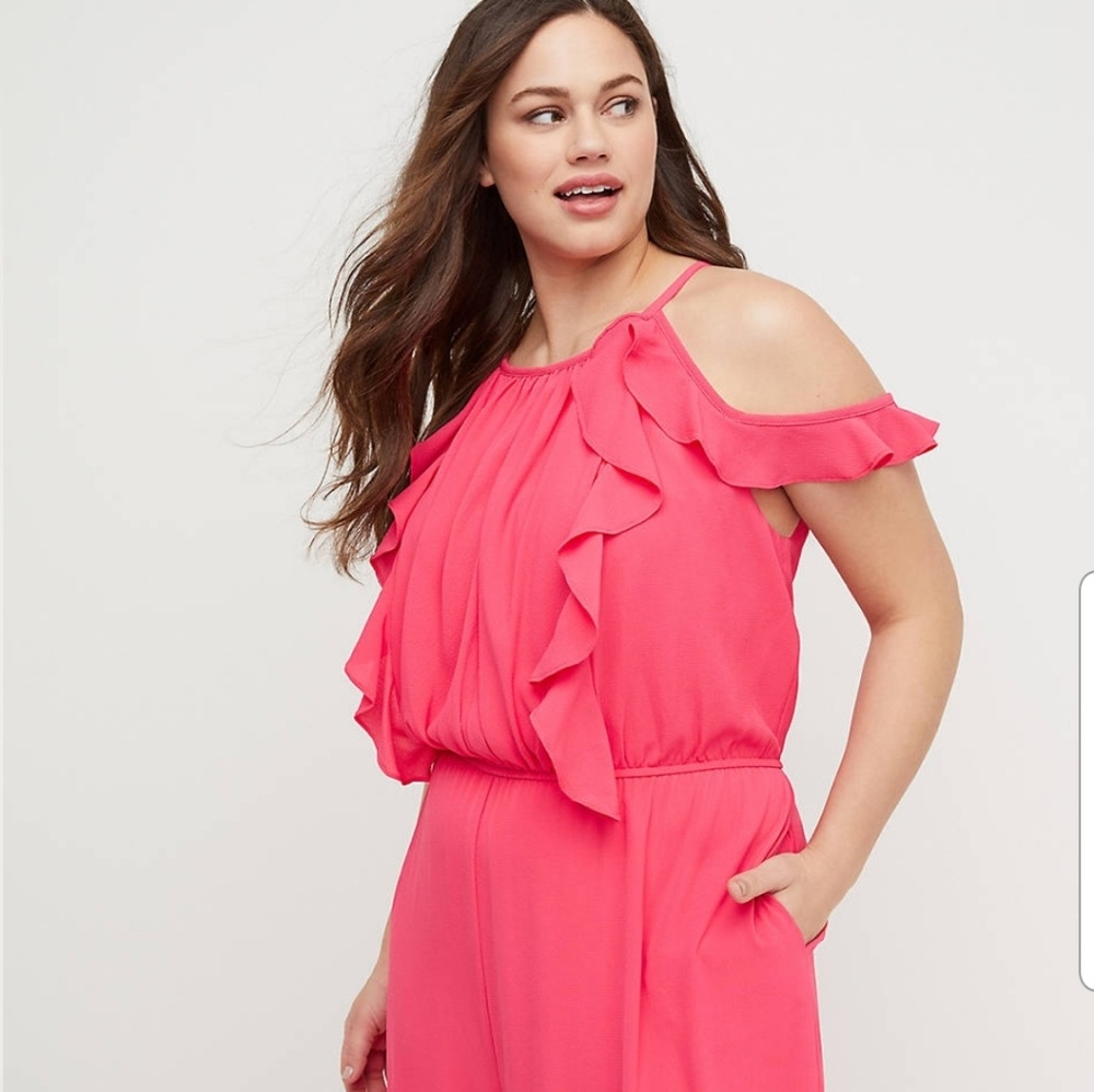 Lane Bryant Cold Shoulder Jumpsuit